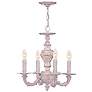 Sutton 13 1/2" Wide Antique White and Gold Chandelier