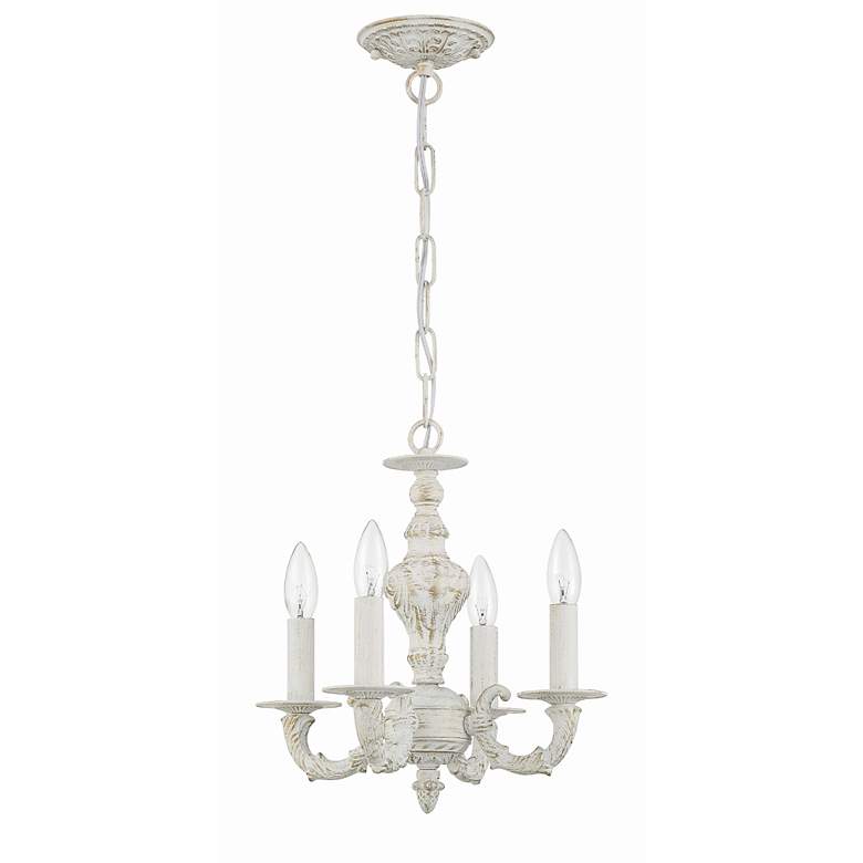 Image 3 Sutton 13 1/2" Wide Antique White and Gold Chandelier more views