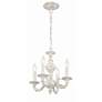 4_Sutton 13 1/2" Wide Antique White and Gold Chandelier more views