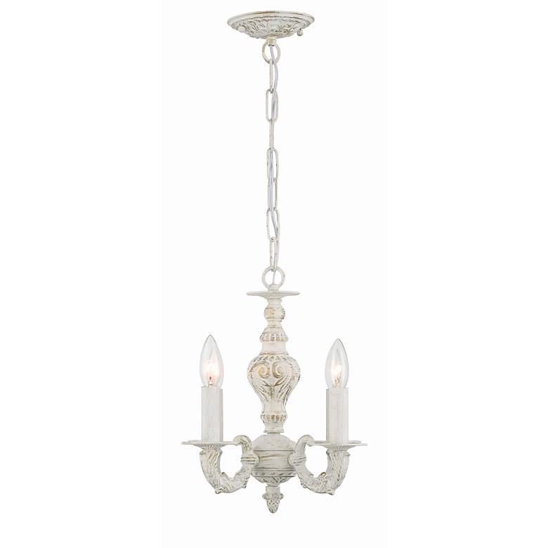 Image 5 Sutton 13 1/2" Wide Antique White and Gold Chandelier more views