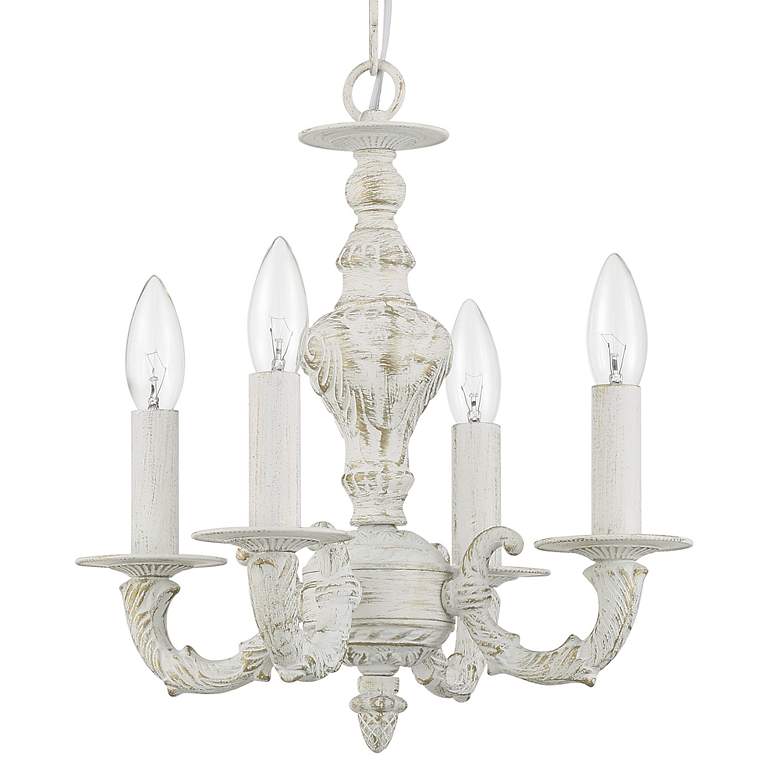 Image 6 Sutton 13 1/2" Wide Antique White and Gold Chandelier more views