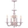 Sutton 13 1/2" Wide Antique White and Gold Chandelier