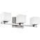 Sutton 22" Wide Satin Nickel 3-Light Bath Light