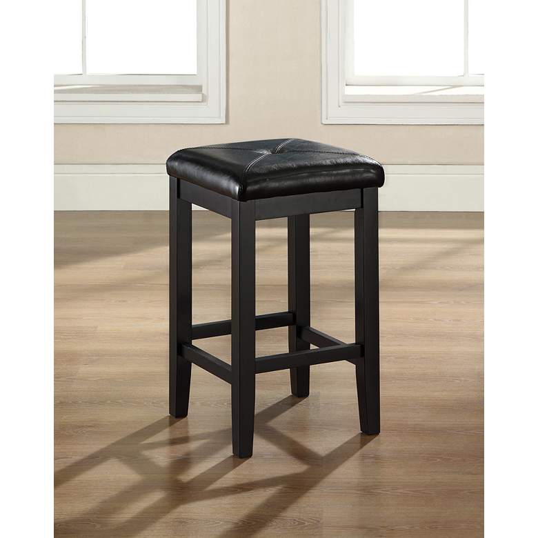 Sutton 24 inch Black Square Counter Stools Set of 2 more views