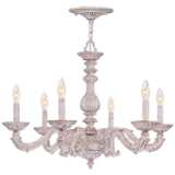 Sutton 28&quot; Wide Antique White and Gold Chandelier