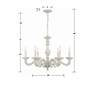 7_Sutton 28" Wide Antique White and Gold Chandelier more views