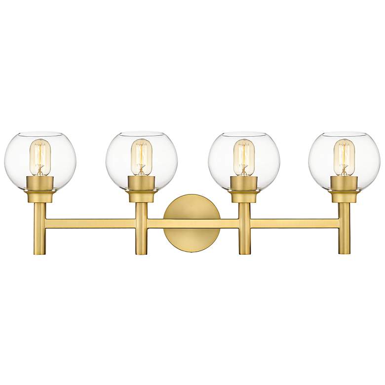 Image 5 Sutton 31 1/2" Wide Brushed Gold 4-Light Bath Light more views