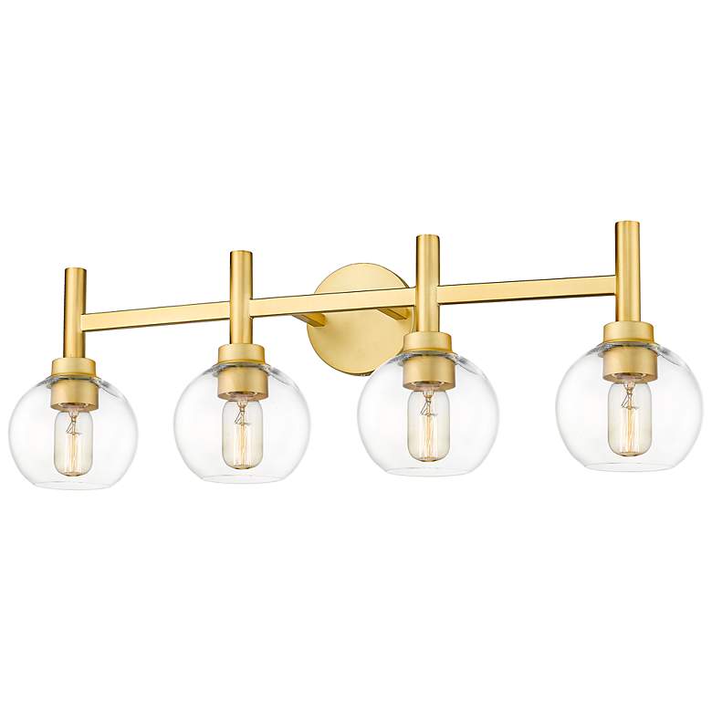 Image 6 Sutton 31 1/2" Wide Brushed Gold 4-Light Bath Light more views