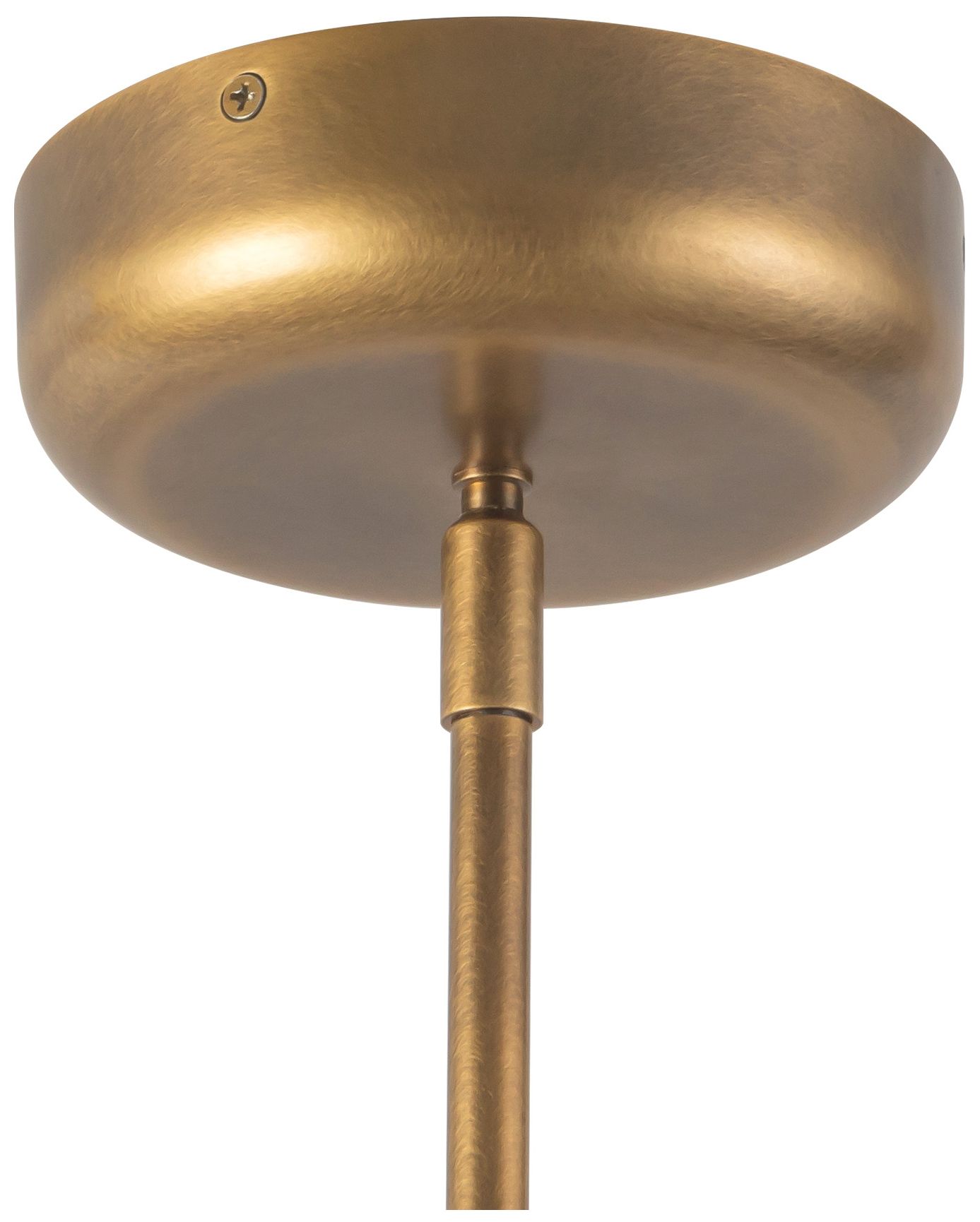 Image 4 Sutton 36-in Vintage Brass dimmable LED Chandelier with Clear Glass more views