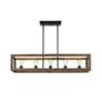Thumbnail2 of Sutton 41" Wide 5-Light Linear Pendant in Matte Black more views