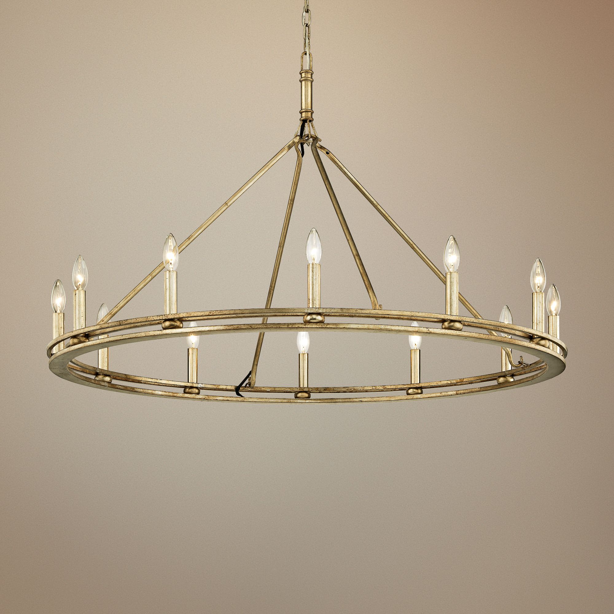 silver farmhouse chandelier