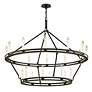 2_Sutton 44" Wide Textured Black 20-Light Chandelier