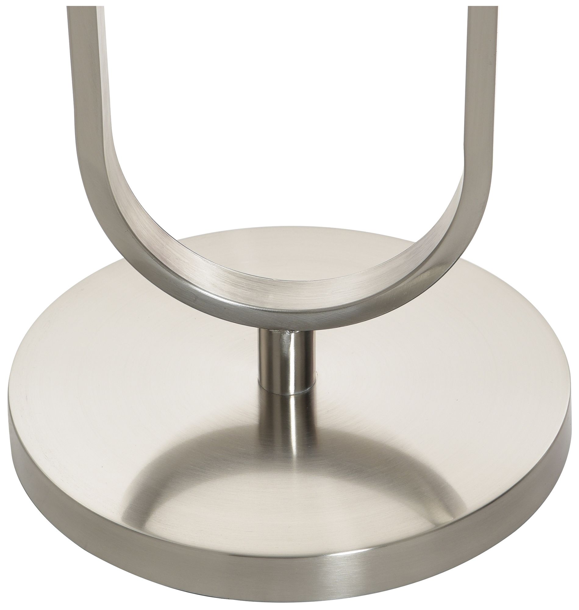 Image 4 Sutton 61" High Brushed Nickel Floor Lamp with White Shade more views
