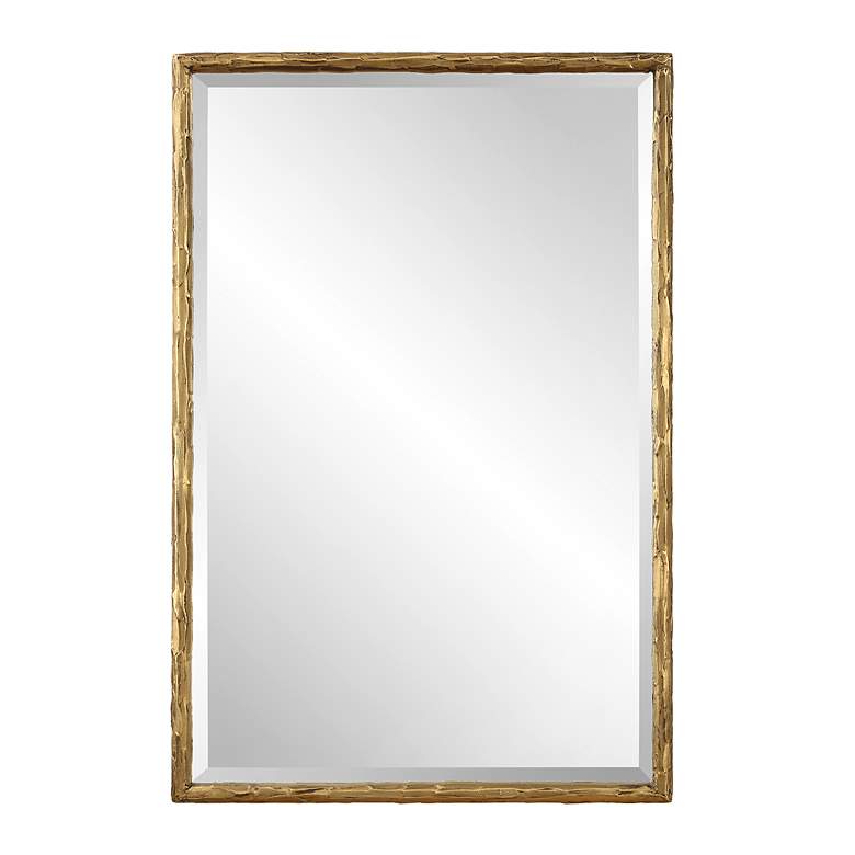 Image 3 Sutton Aged Gold 24 1/4" x 36 1/4" Rectangular Wall Mirror