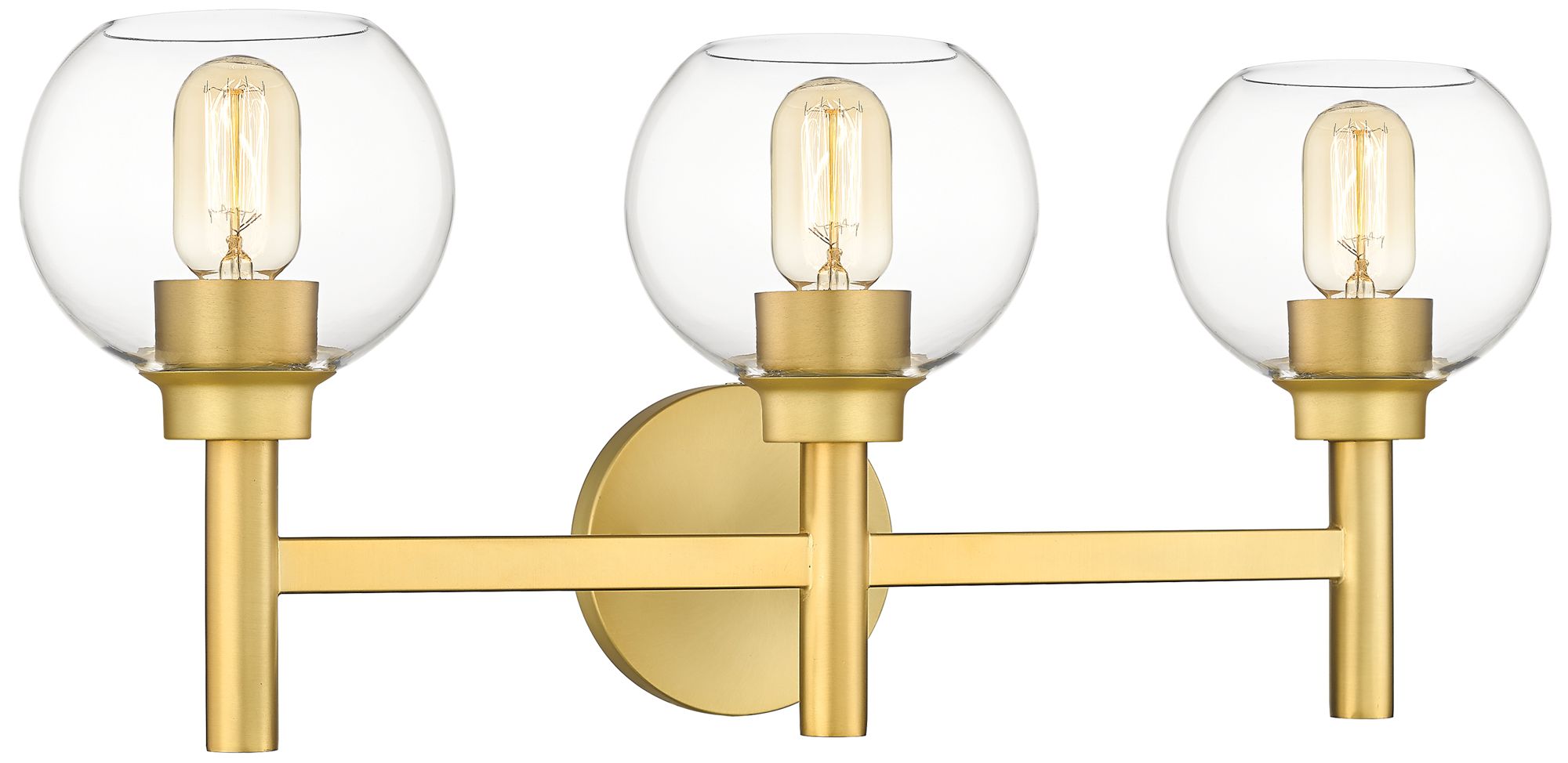 Sutton by Z-Lite Brushed Gold 23.75 inch 3 Light Vanity