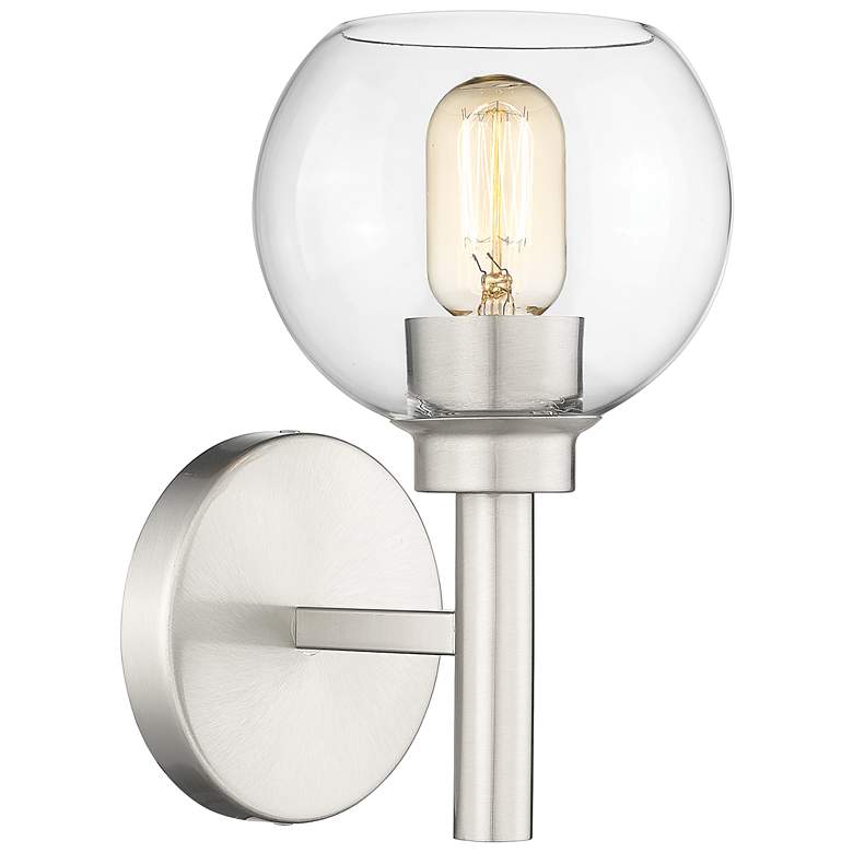 Image 1 Sutton by Z-Lite Brushed Nickel 1 Light Wall Sconce