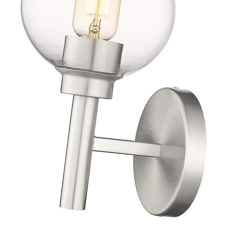 Image 7 Sutton by Z-Lite Brushed Nickel 1 Light Wall Sconce more views