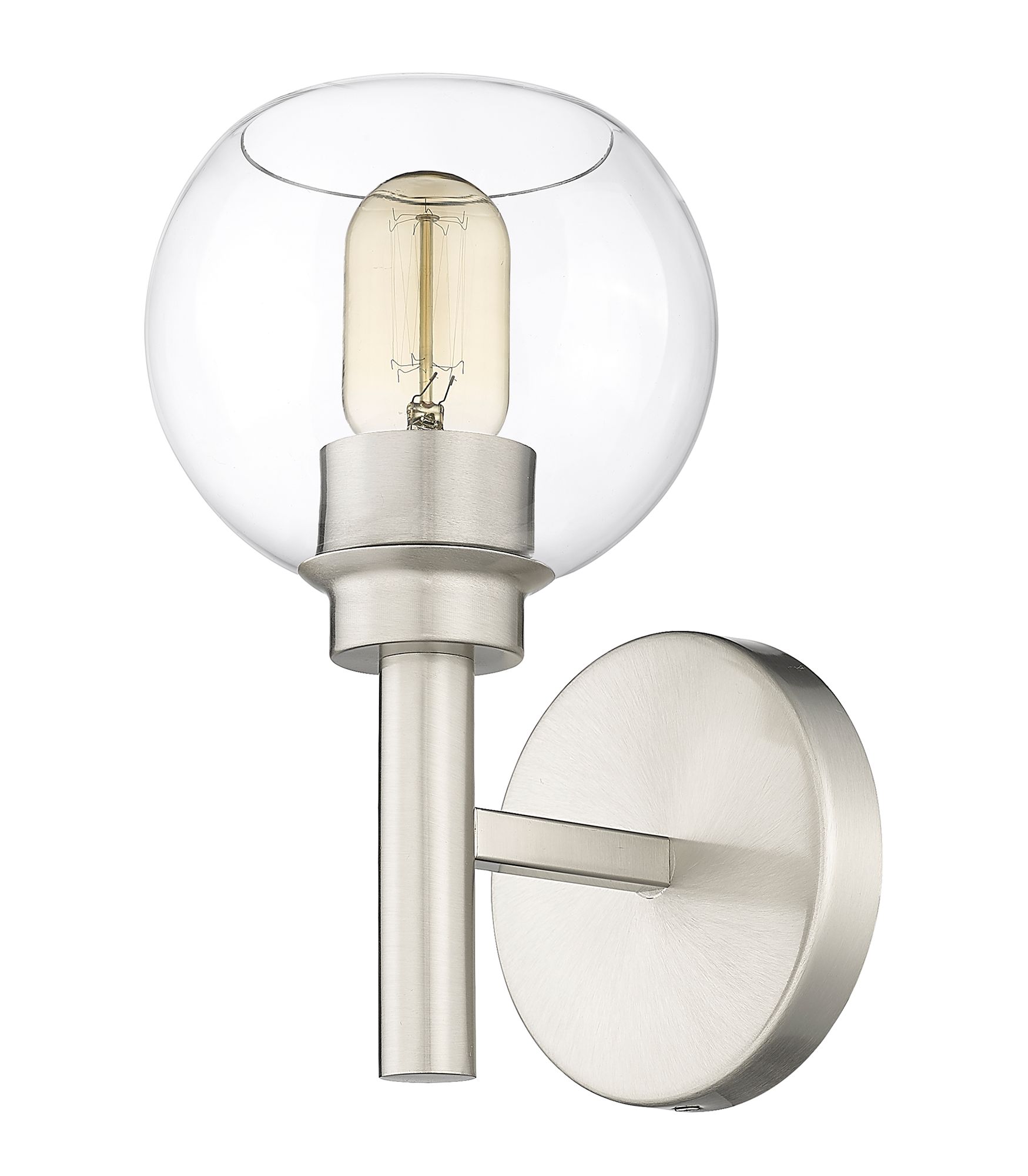 Sutton by Z-Lite Brushed Nickel 1 Light Wall Sconce