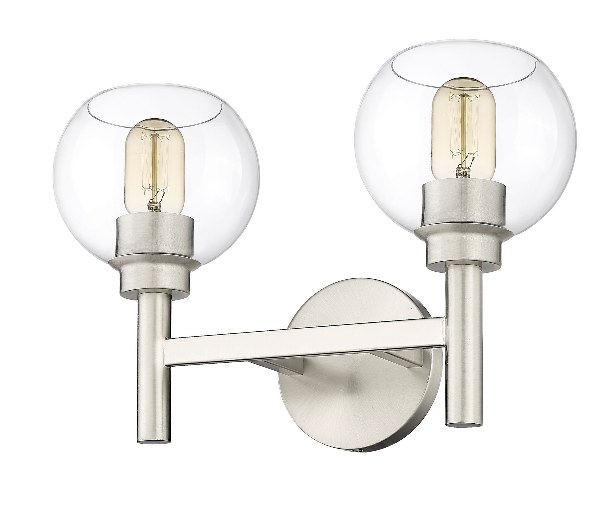 Sutton by Z-Lite Brushed Nickel 15.75 inch 2 Light Vanity