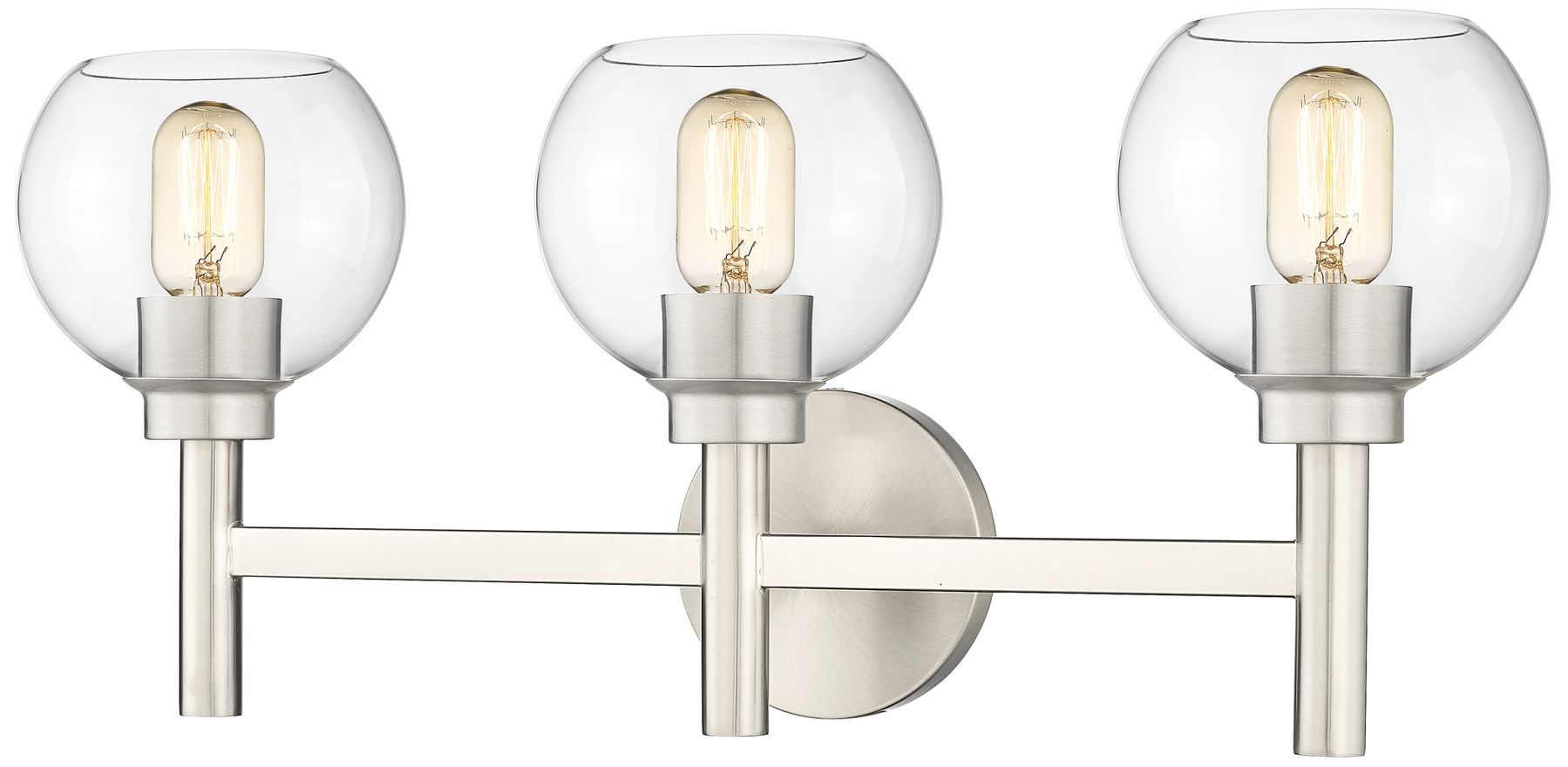 Sutton by Z-Lite Brushed Nickel 23.75 inch 3 Light Vanity