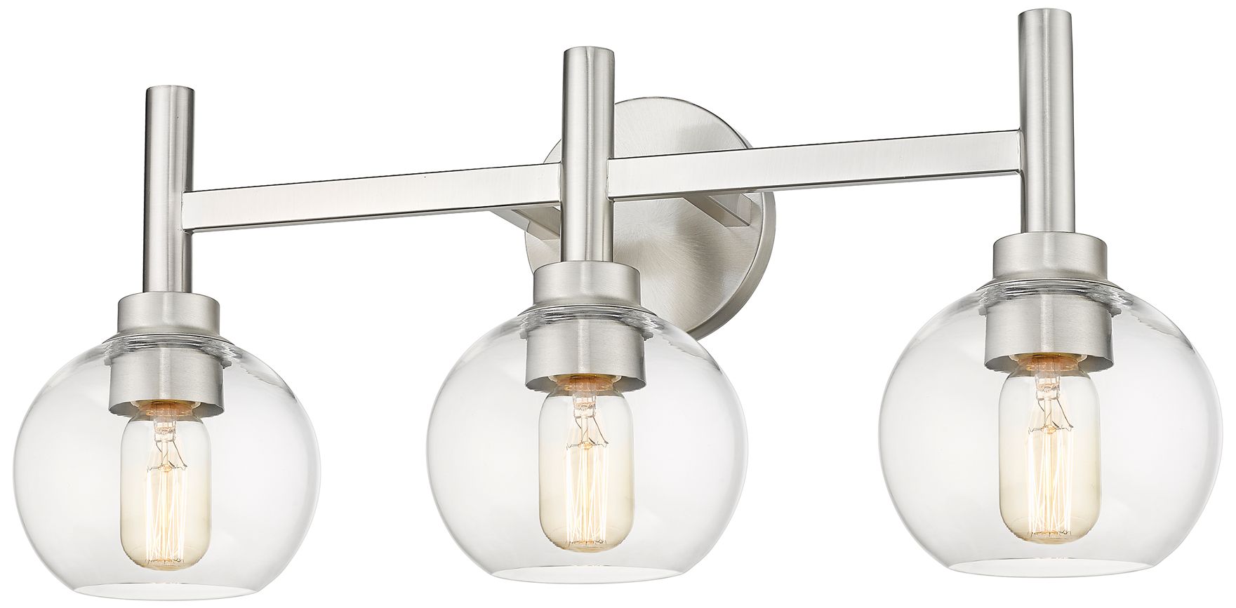 Image 4 Sutton by Z-Lite Brushed Nickel 23.75 inch 3 Light Vanity more views