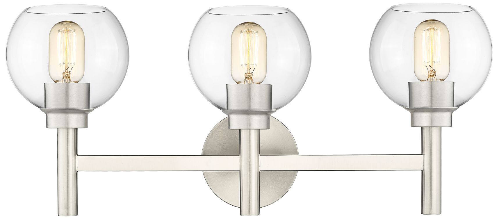 Image 5 Sutton by Z-Lite Brushed Nickel 23.75 inch 3 Light Vanity more views