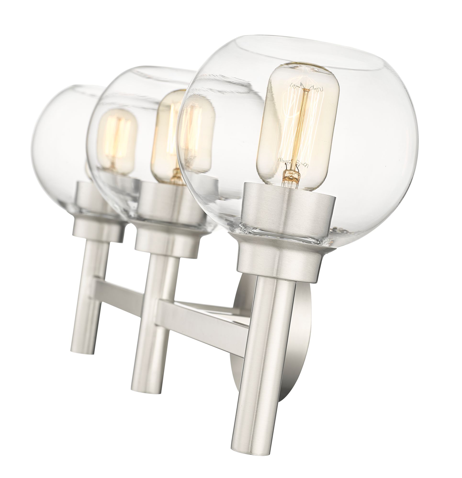 Image 6 Sutton by Z-Lite Brushed Nickel 23.75 inch 3 Light Vanity more views