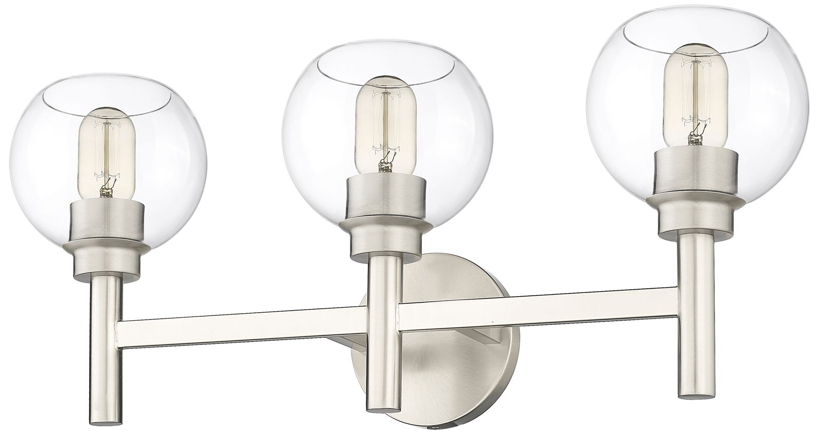 Image 7 Sutton by Z-Lite Brushed Nickel 23.75 inch 3 Light Vanity more views