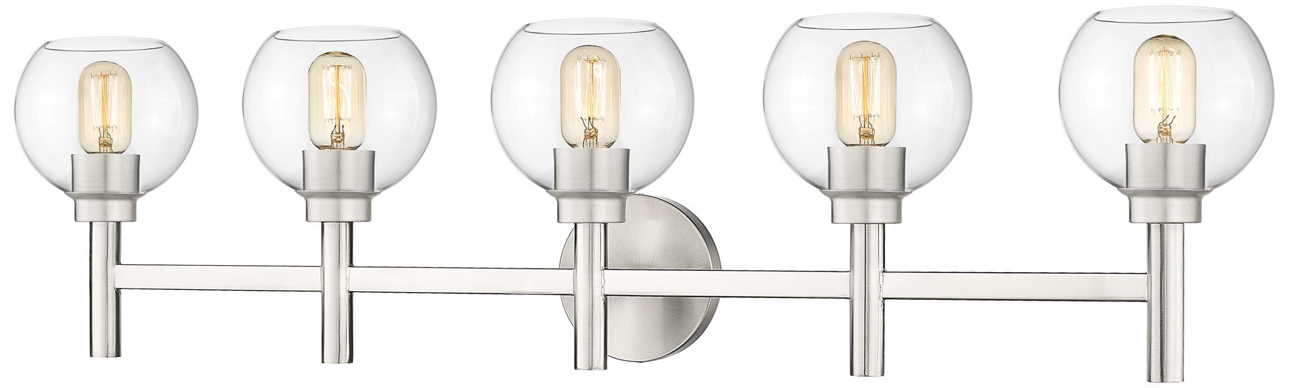 Sutton by Z-Lite Brushed Nickel 39.5 inch 5 Light Vanity