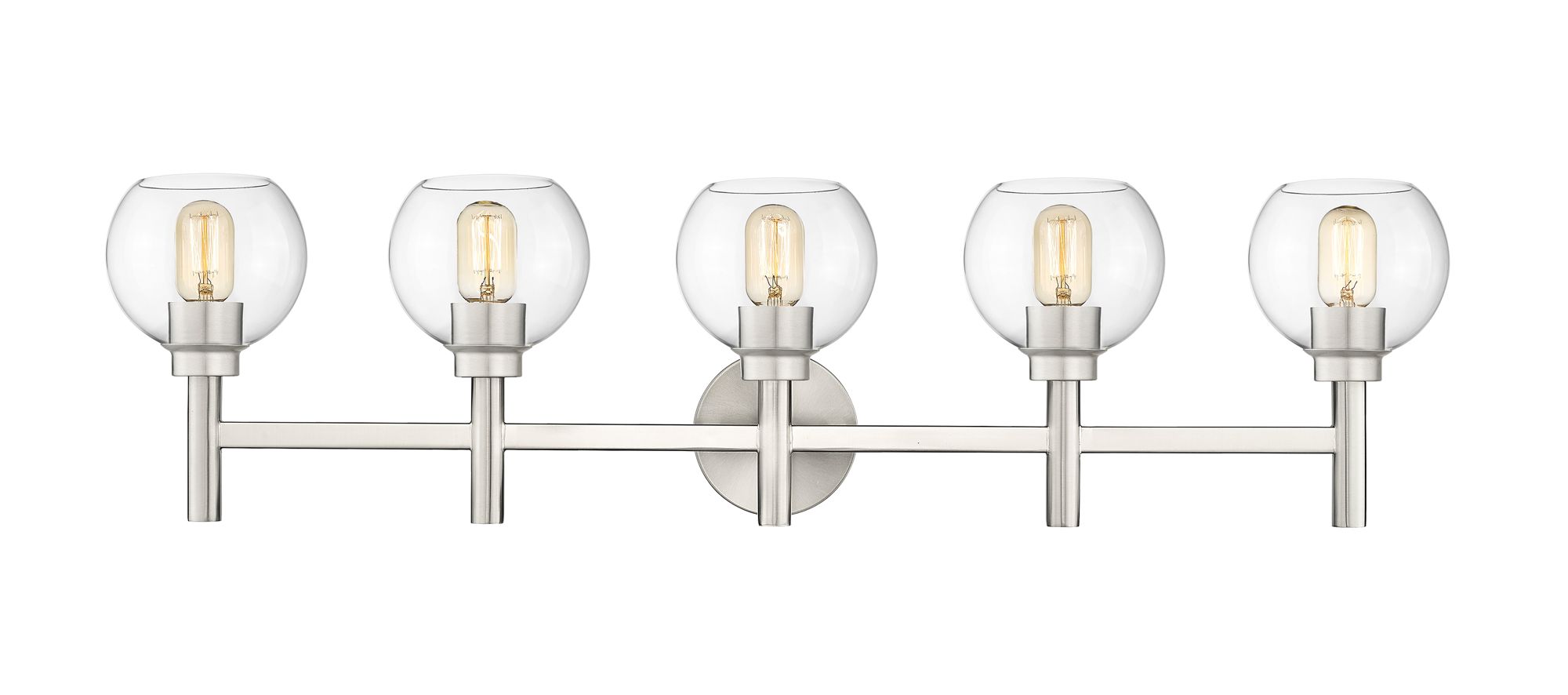 Image 5 Sutton by Z-Lite Brushed Nickel 39.5 inch 5 Light Vanity more views
