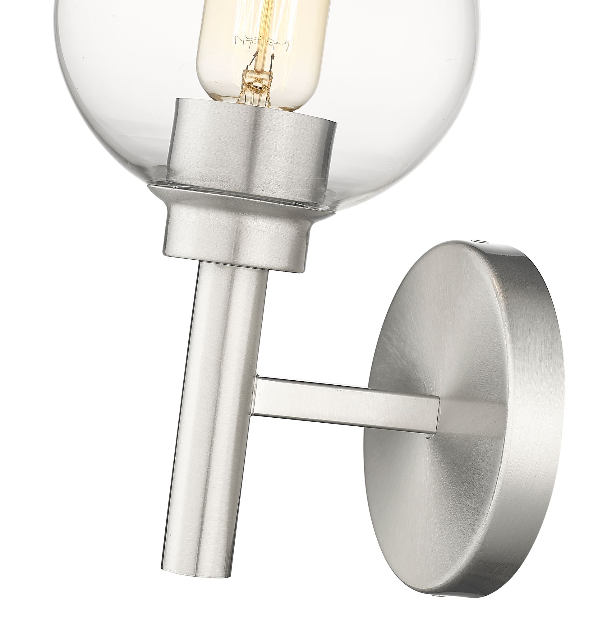 Image 7 Sutton by Z-Lite Brushed Nickel 6 inch 1 Light Wall Sconce more views