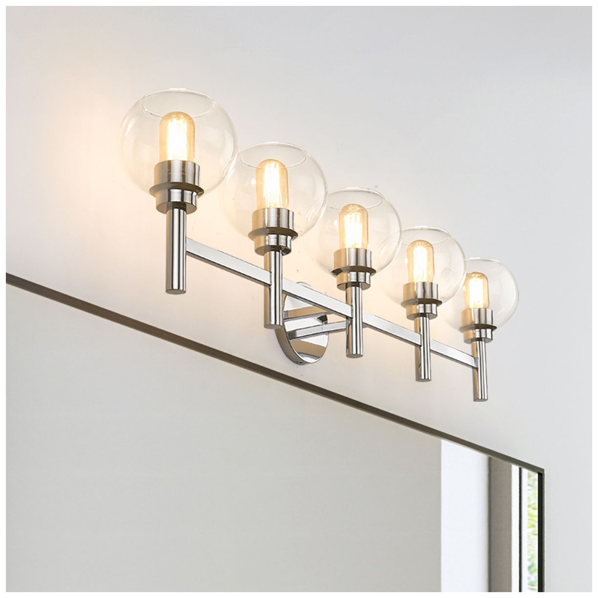 Image 2 Sutton by Z-Lite Chrome 39.5 inch 5 Light Vanity more views