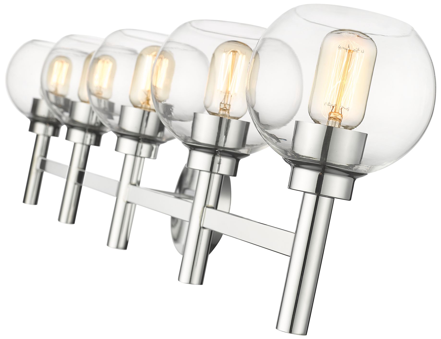 Image 7 Sutton by Z-Lite Chrome 39.5 inch 5 Light Vanity more views