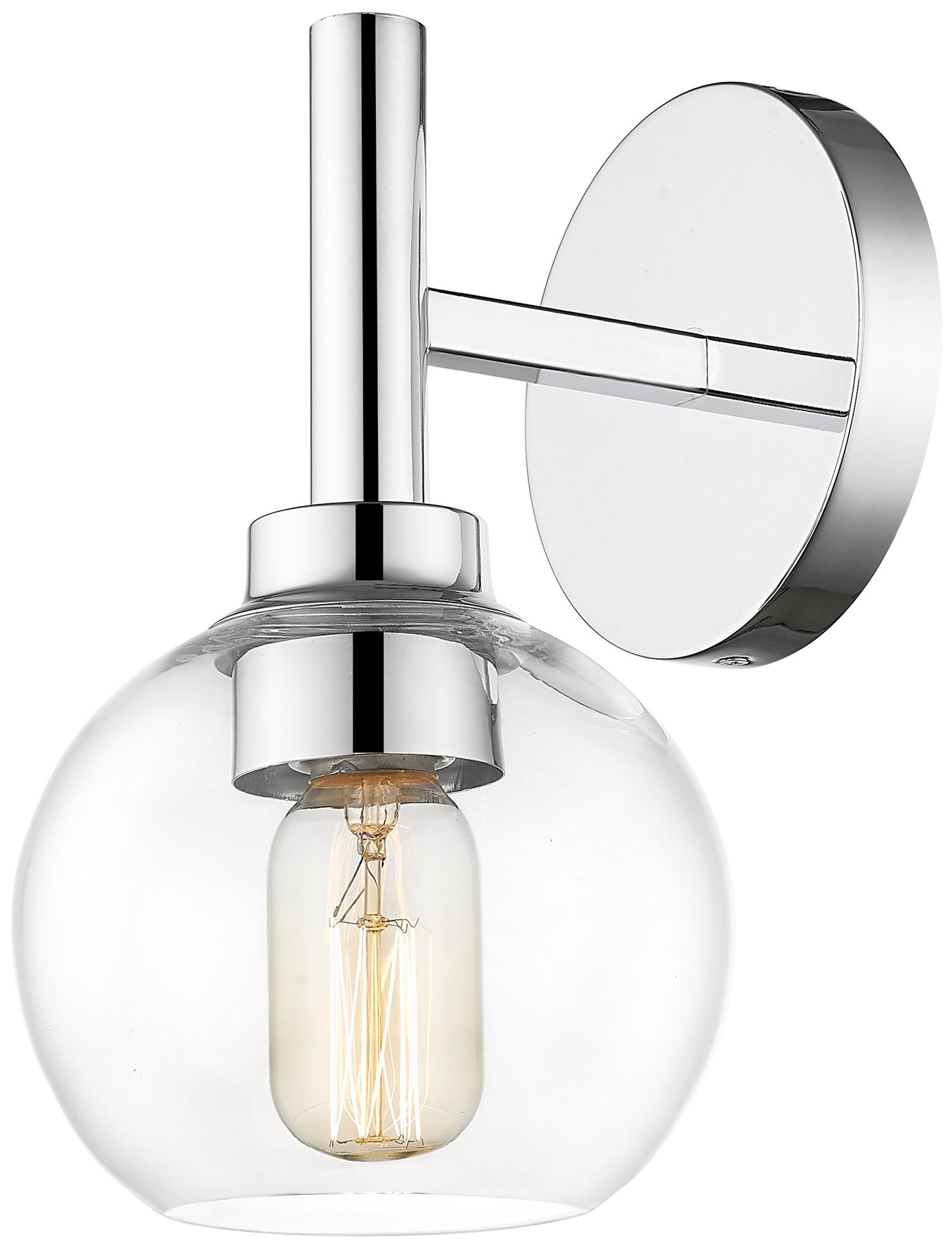 Image 5 Sutton by Z-Lite Chrome 6 inch 1 Light Wall Sconce more views