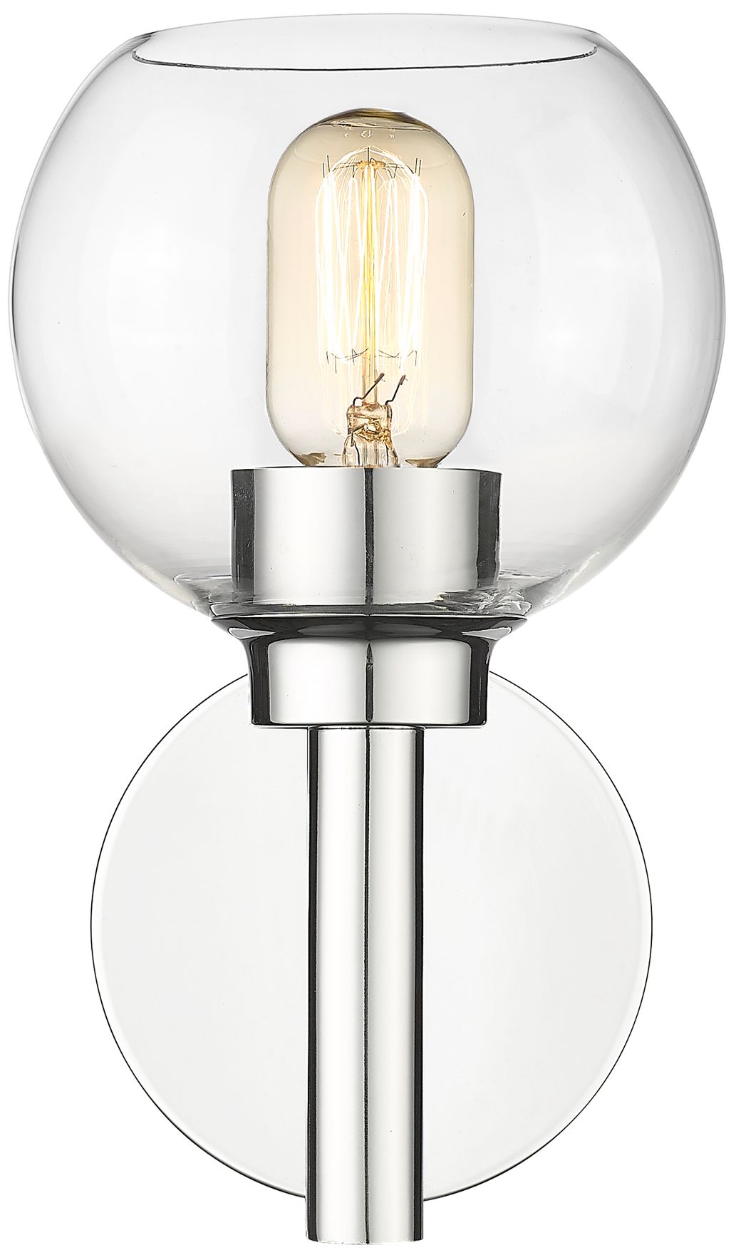 Image 6 Sutton by Z-Lite Chrome 6 inch 1 Light Wall Sconce more views