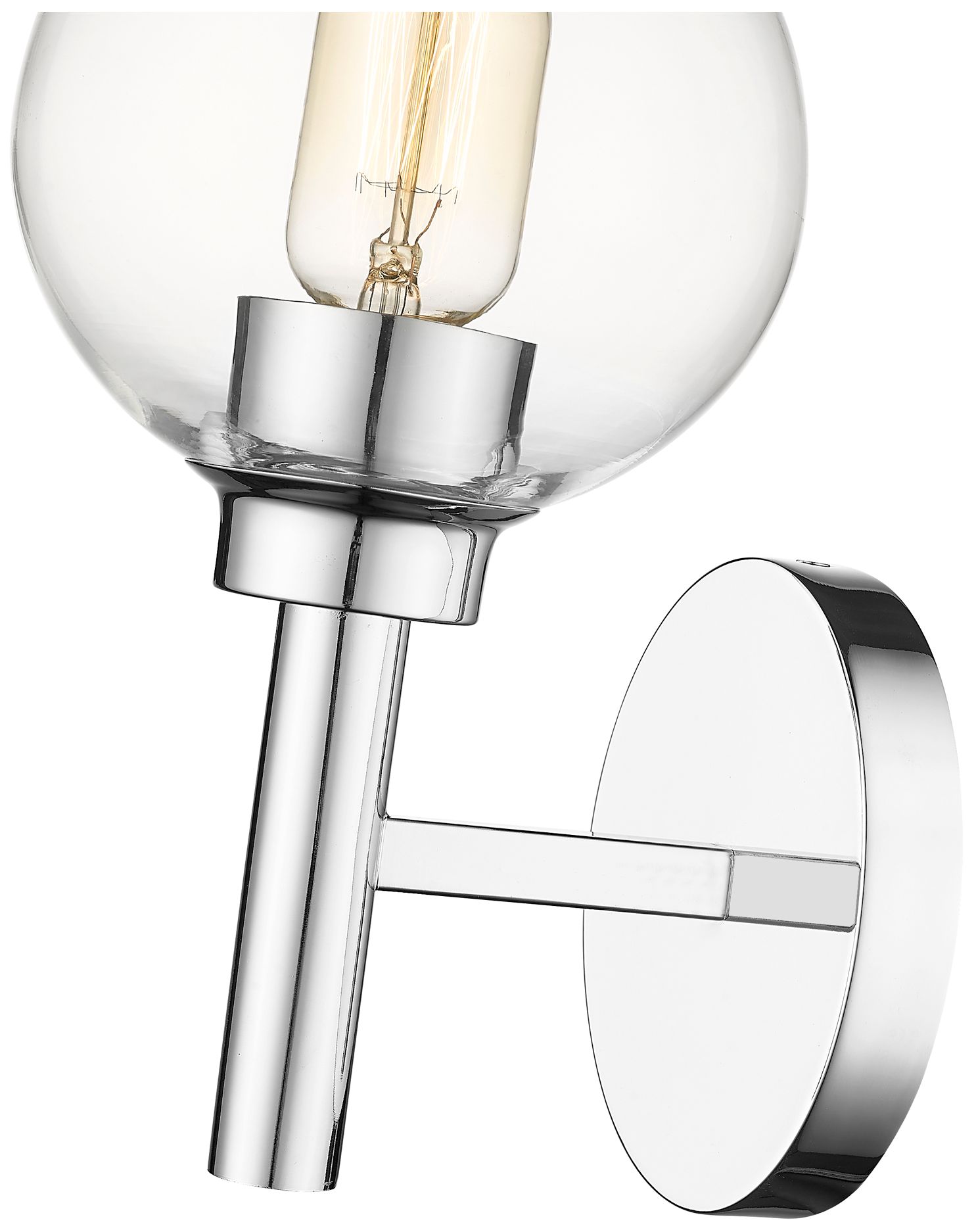 Image 7 Sutton by Z-Lite Chrome 6 inch 1 Light Wall Sconce more views