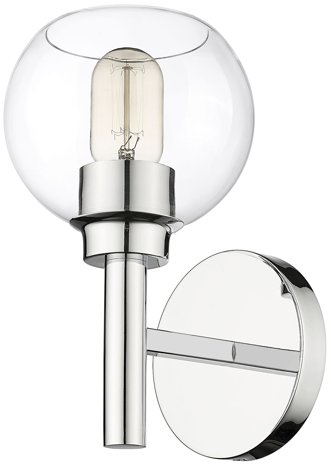 Sutton by Z-Lite Chrome 6 inch 1 Light Wall Sconce