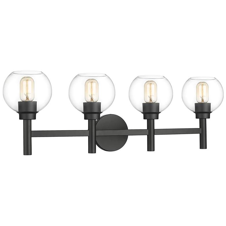 Image 1 Sutton by Z-Lite Matte Black 4 Light Vanity
