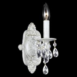 Sutton Collection 11&quot; High Antique White and Gold Sconce