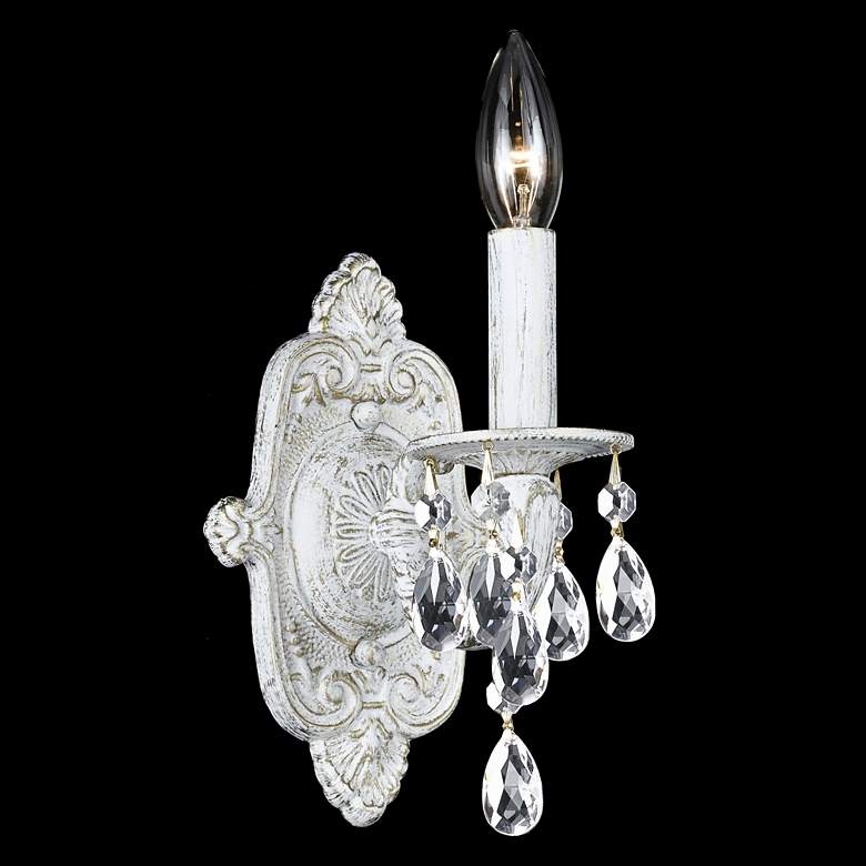 Image 1 Sutton Collection 11 inch High Antique White and Gold Sconce