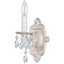 1_Sutton Collection 11" High Antique White and Gold Sconce