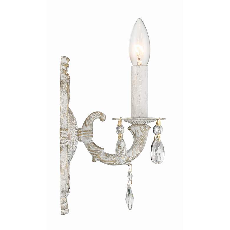 Image 2 Sutton Collection 11" High Antique White and Gold Sconce more views