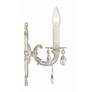2_Sutton Collection 11" High Antique White and Gold Sconce more views