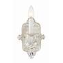 3_Sutton Collection 11" High Antique White and Gold Sconce more views