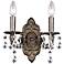Sutton Collection Bronze 11" High Two Light Wall Sconce