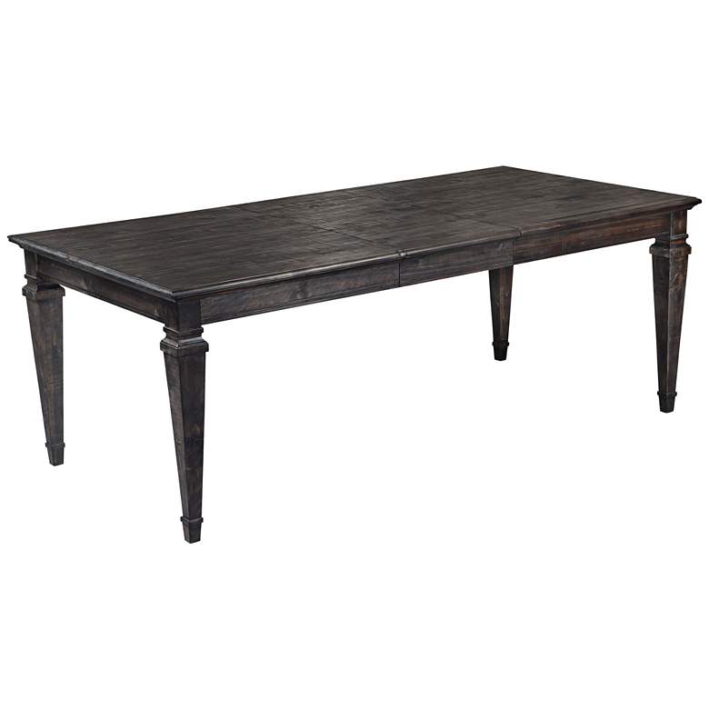 Image 1 Sutton Place Charcoal Pine Wood Extension Dining Table