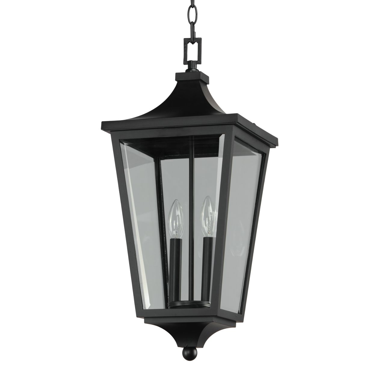 Image 2 Sutton Place VX 2-Light Outdoor Hanging Lantern - Black more views