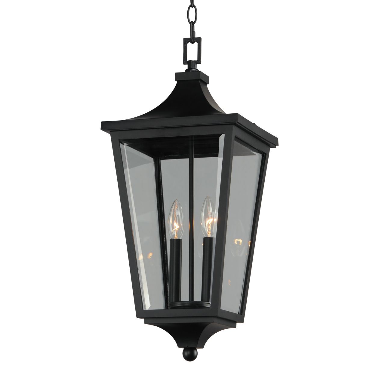 Image 3 Sutton Place VX 2-Light Outdoor Hanging Lantern - Black more views