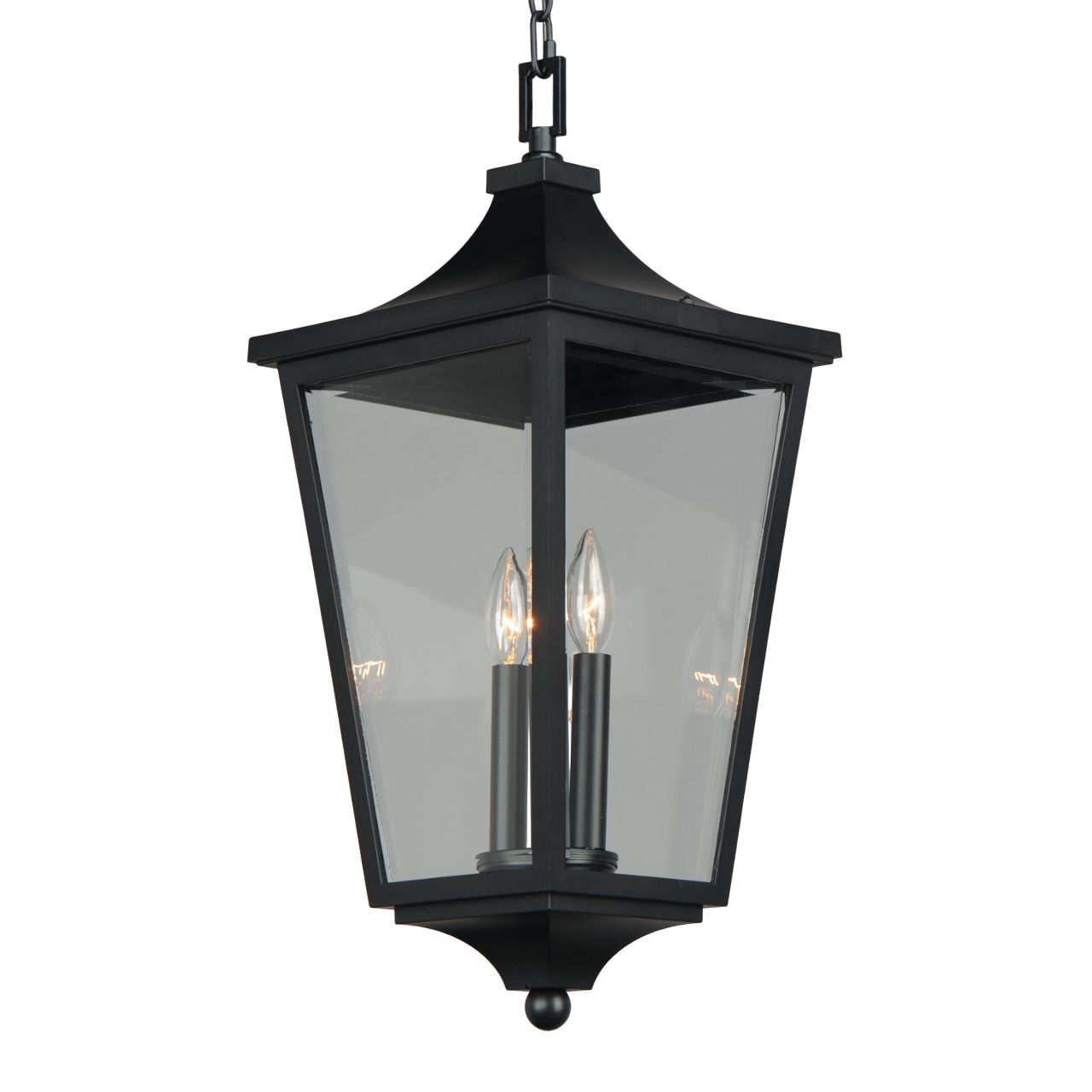 Image 4 Sutton Place VX 2-Light Outdoor Hanging Lantern - Black more views