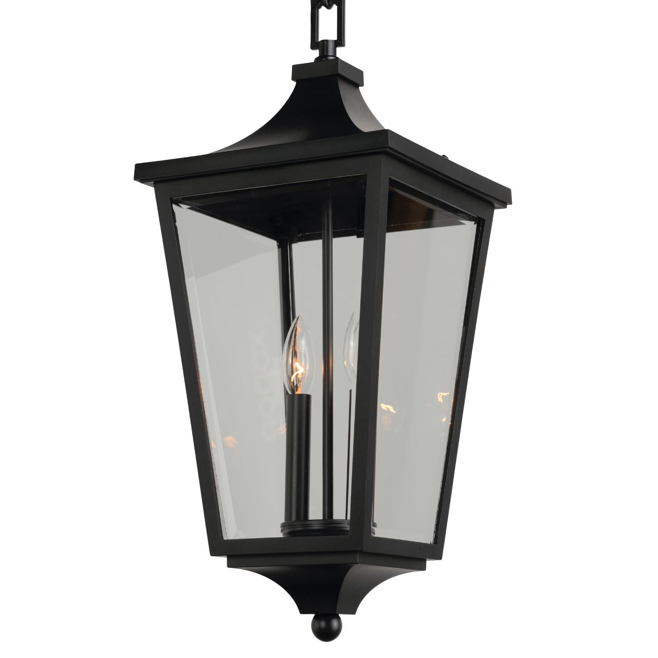 Image 5 Sutton Place VX 2-Light Outdoor Hanging Lantern - Black more views